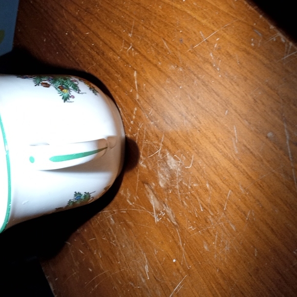 Vtg 70s Spode Christmas Tree mug S3324L England white porcelain euc - Picture 4 of 6